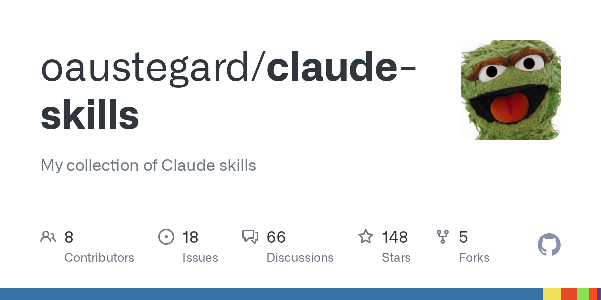 oaustegard/claude-skills Screenshot preview