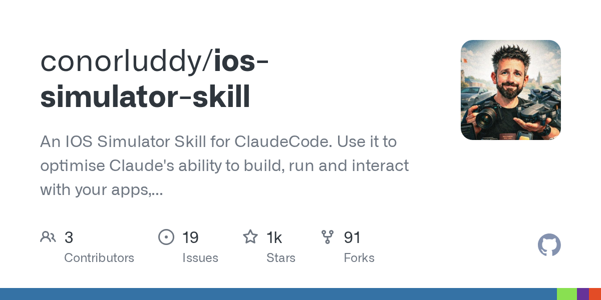 conorluddy/ios-simulator-skill Screenshot preview