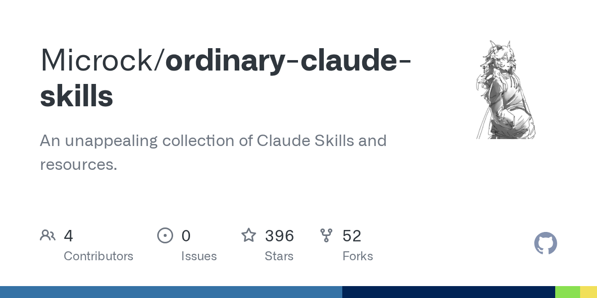 Microck/ordinary-claude-skills Screenshot preview