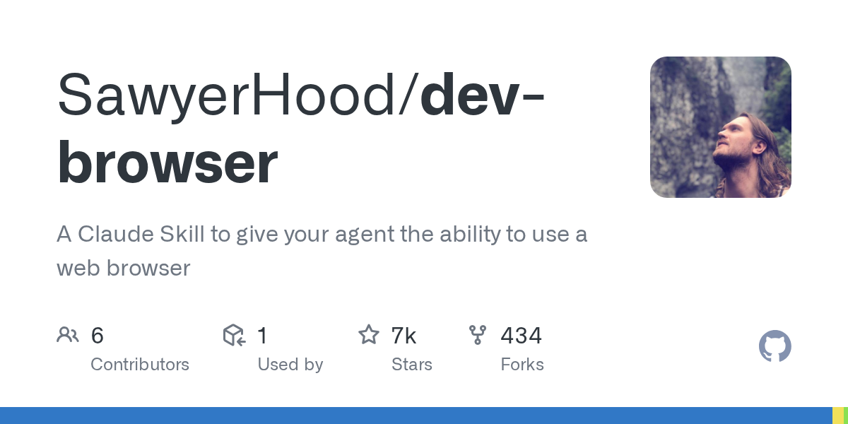 SawyerHood/dev-browser Screenshot preview
