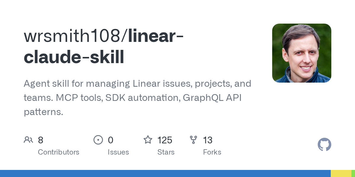 wrsmith108/linear-claude-skill Screenshot preview