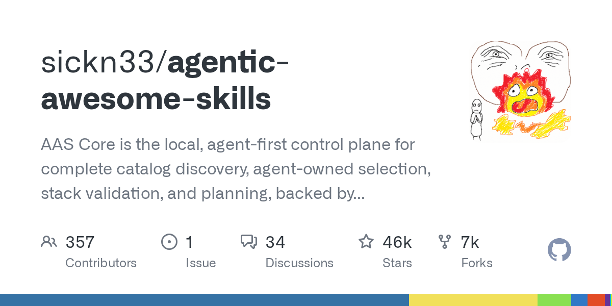 sickn33/agentic-awesome-skills Screenshot preview