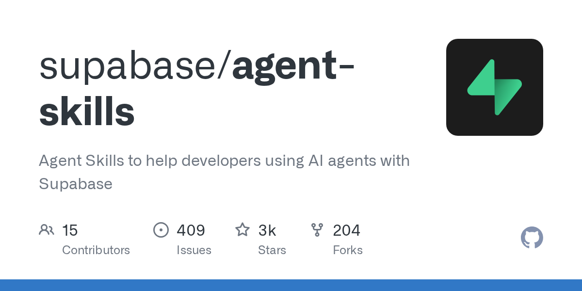 supabase/agent-skills Screenshot preview