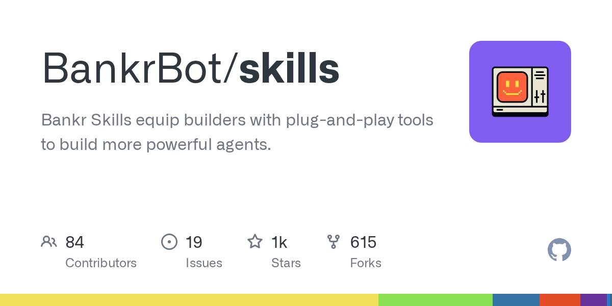 BankrBot/skills Screenshot preview