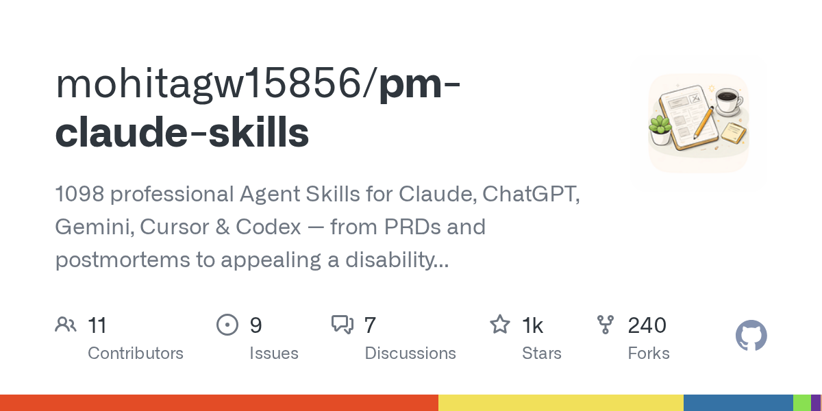 mohitagw15856/pm-claude-skills Screenshot preview