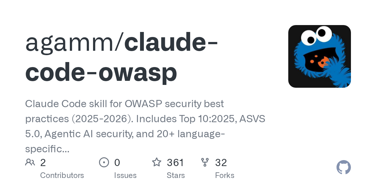 agamm/claude-code-owasp Screenshot preview