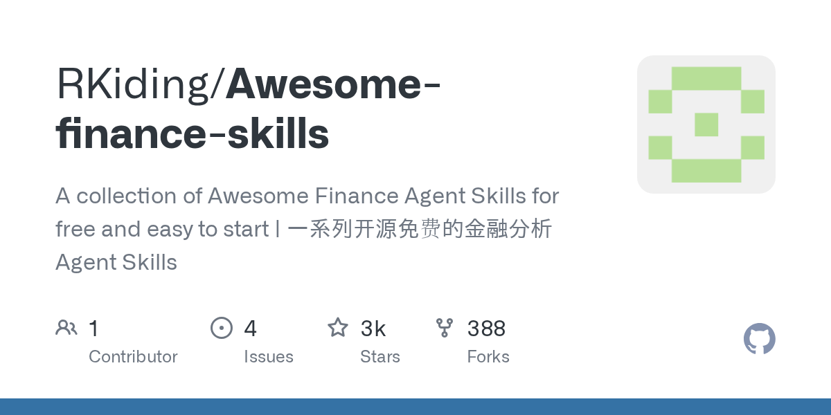 RKiding/Awesome-finance-skills Screenshot preview