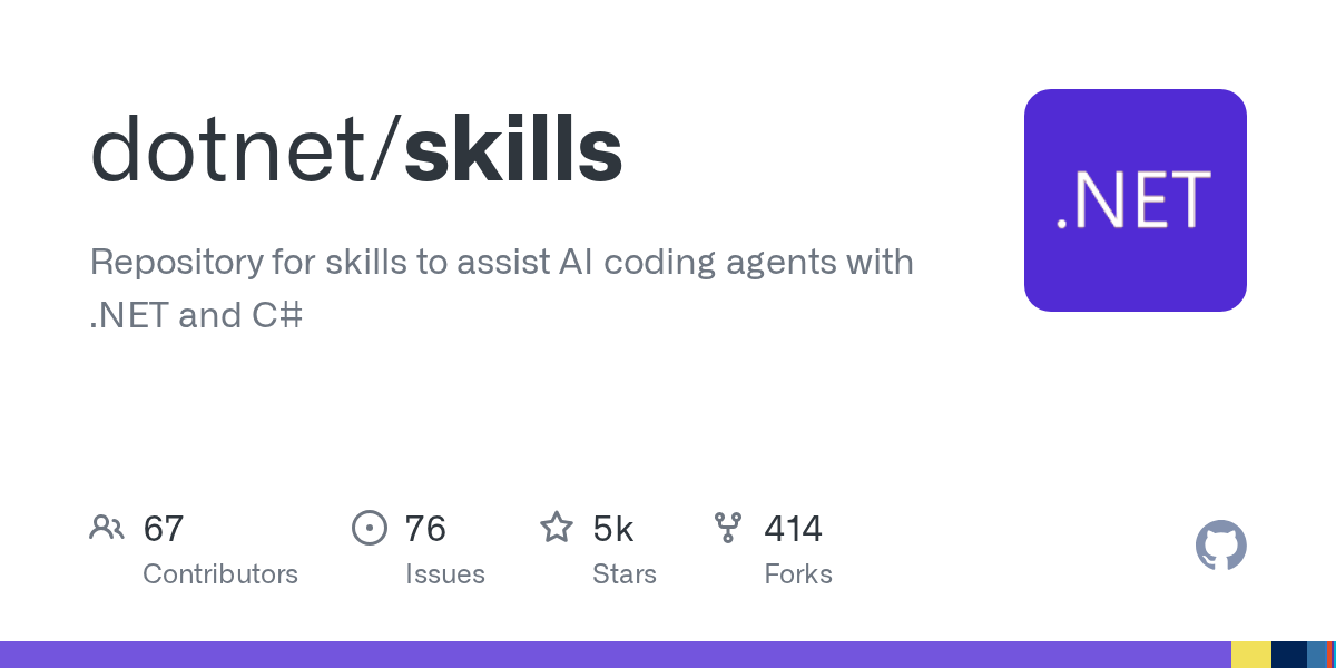 dotnet/skills Screenshot preview