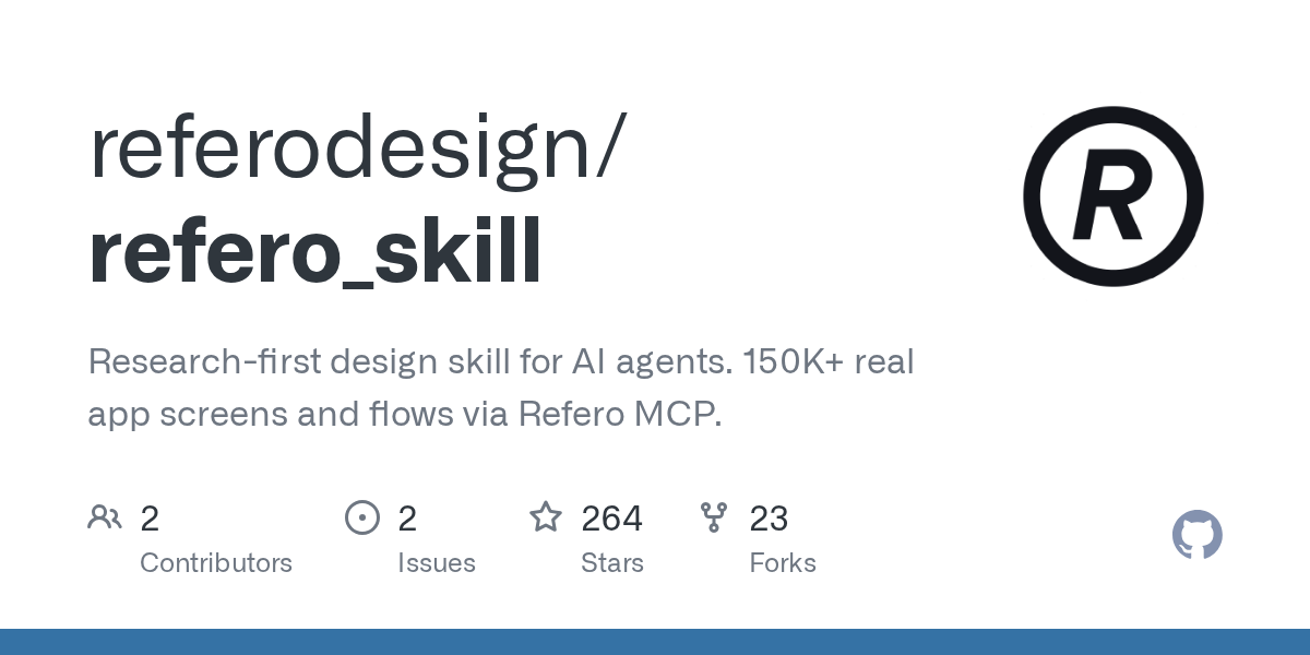 referodesign/refero_skill Screenshot preview