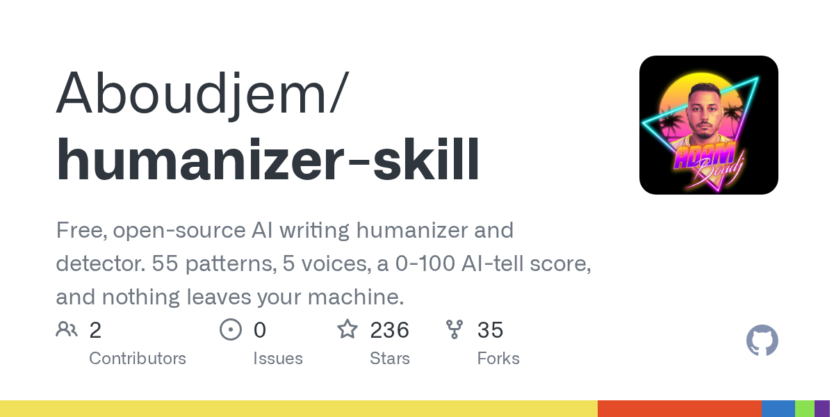 Aboudjem/humanizer-skill Screenshot preview