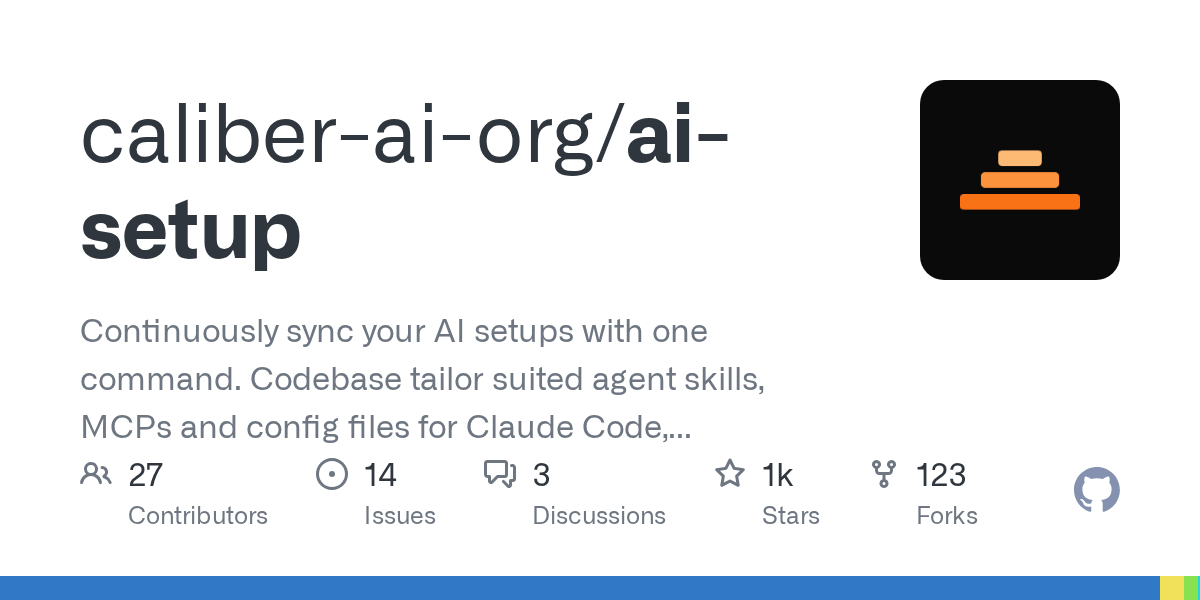 caliber-ai-org/ai-setup Screenshot preview