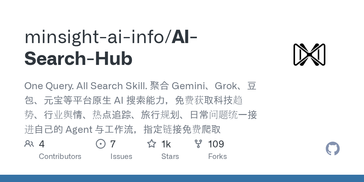 minsight-ai-info/AI-Search-Hub Screenshot preview
