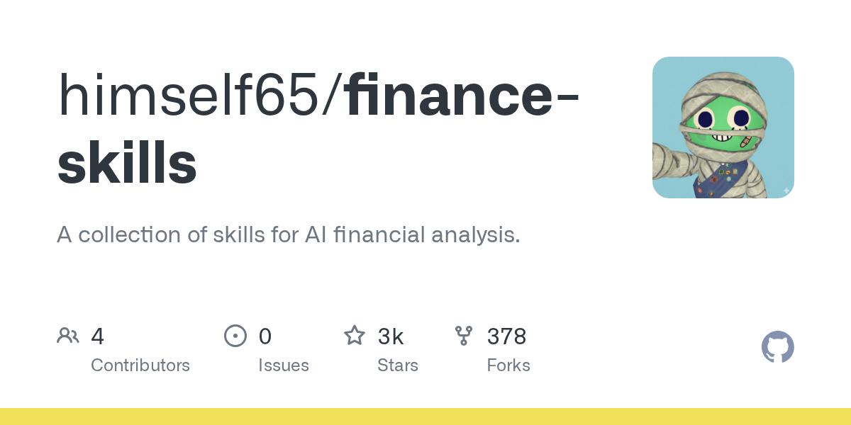 himself65/finance-skills Screenshot preview