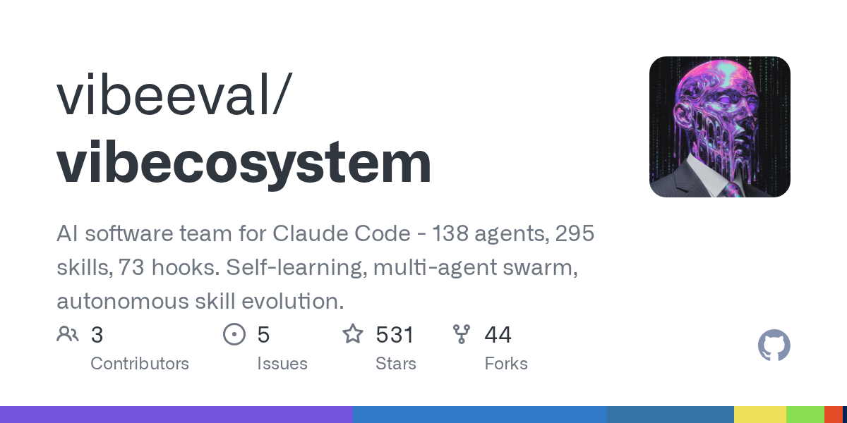 vibeeval/vibecosystem Screenshot preview