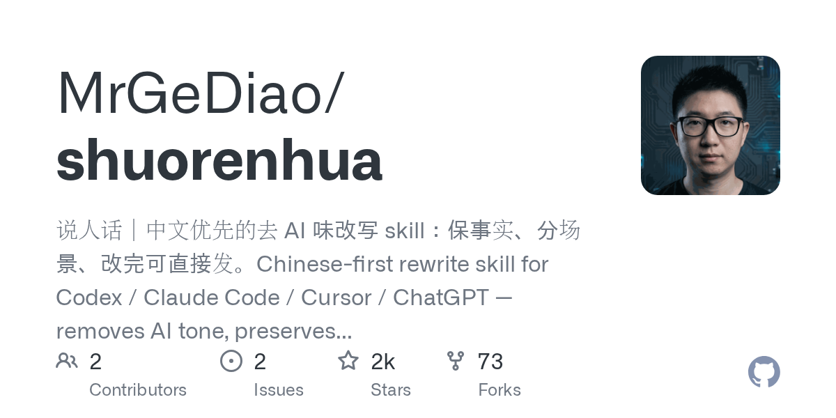 MrGeDiao/shuorenhua Screenshot preview