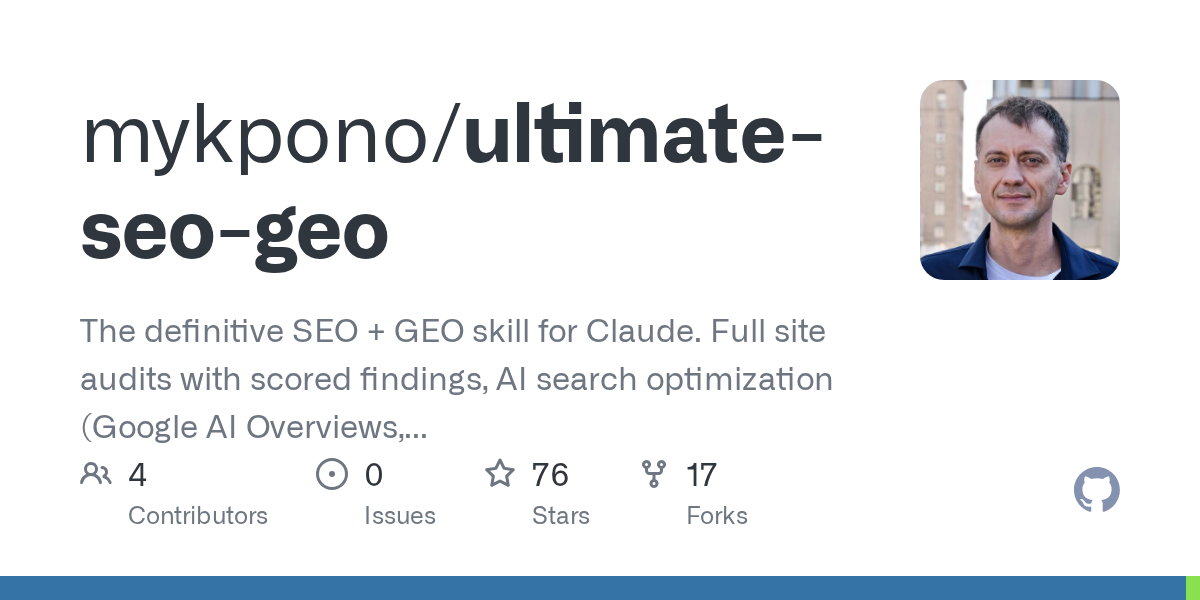 mykpono/ultimate-seo-geo Screenshot preview