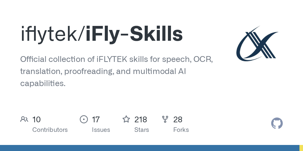 iflytek/iFly-Skills Screenshot preview