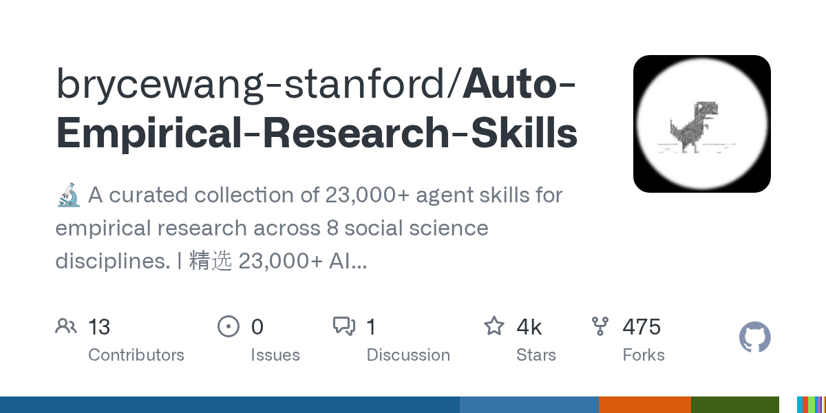 brycewang-stanford/Auto-Empirical-Research-Skills Screenshot preview
