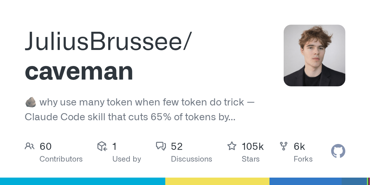 JuliusBrussee/caveman Screenshot preview