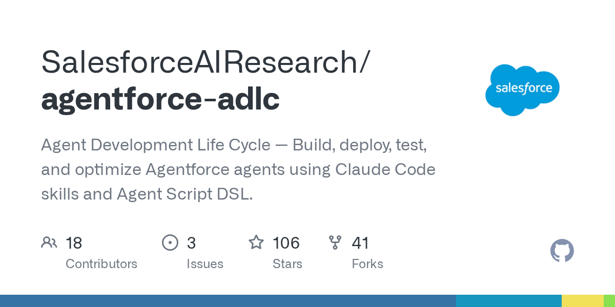 SalesforceAIResearch/agentforce-adlc Screenshot preview