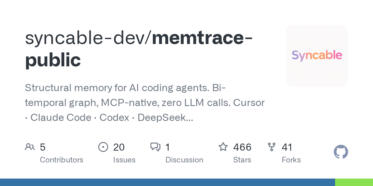 syncable-dev/memtrace-public Screenshot preview