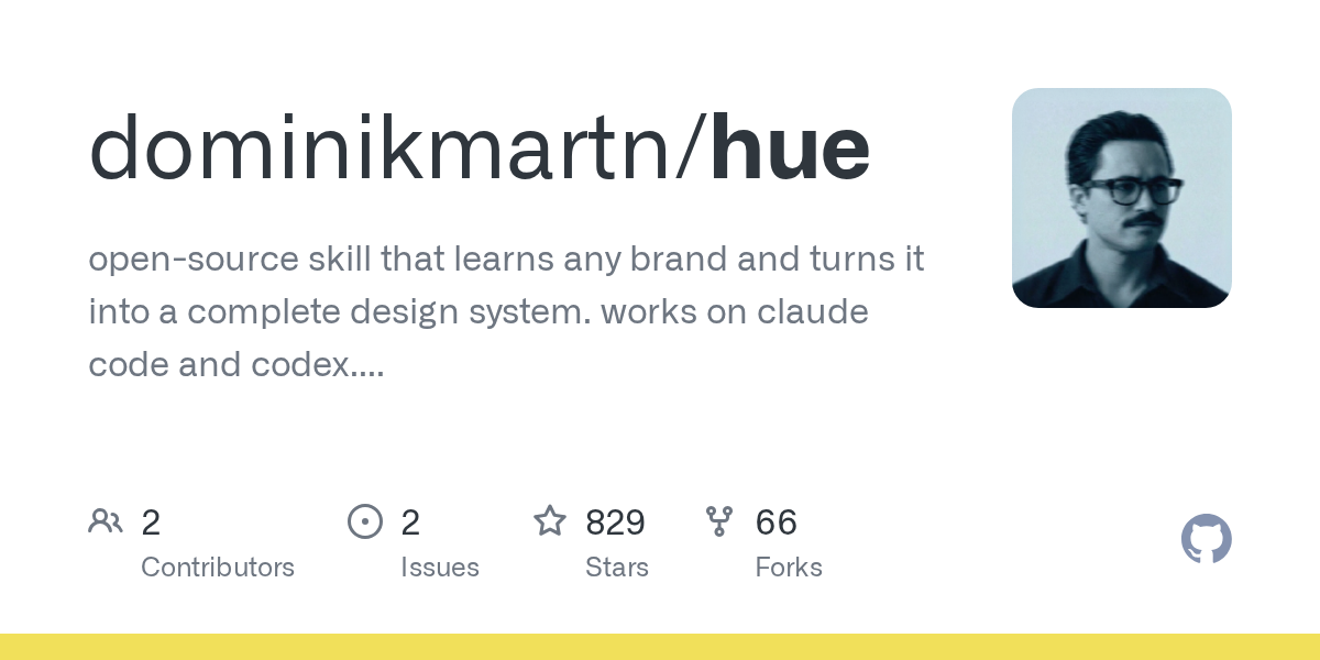 dominikmartn/hue Screenshot preview