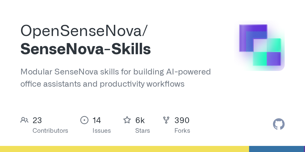 OpenSenseNova/SenseNova-Skills Screenshot preview