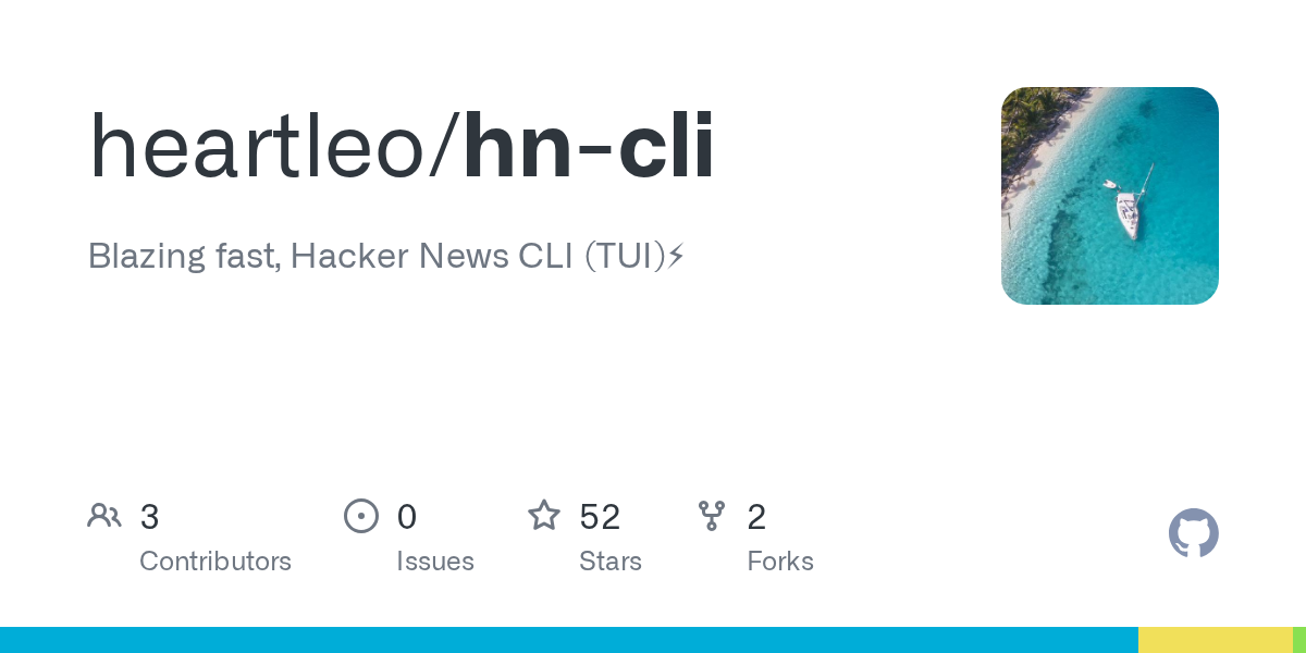 heartleo/hn-cli Screenshot preview