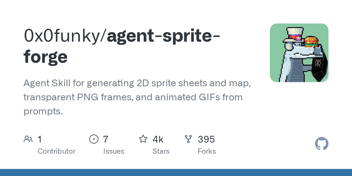 0x0funky/agent-sprite-forge Screenshot preview