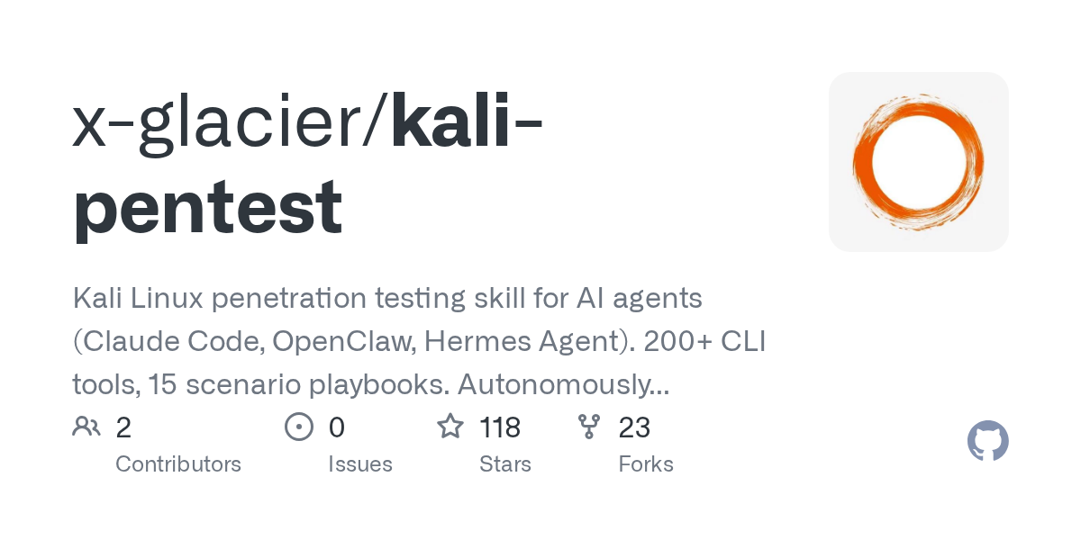 x-glacier/kali-pentest Screenshot preview