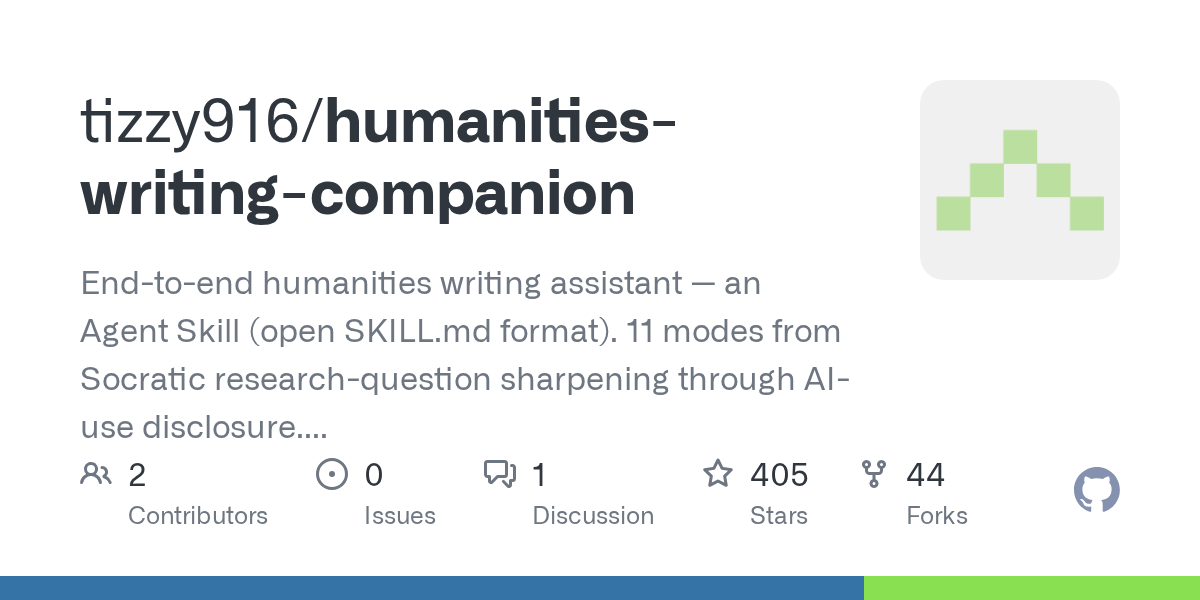 tizzy916/humanities-writing-companion Screenshot preview