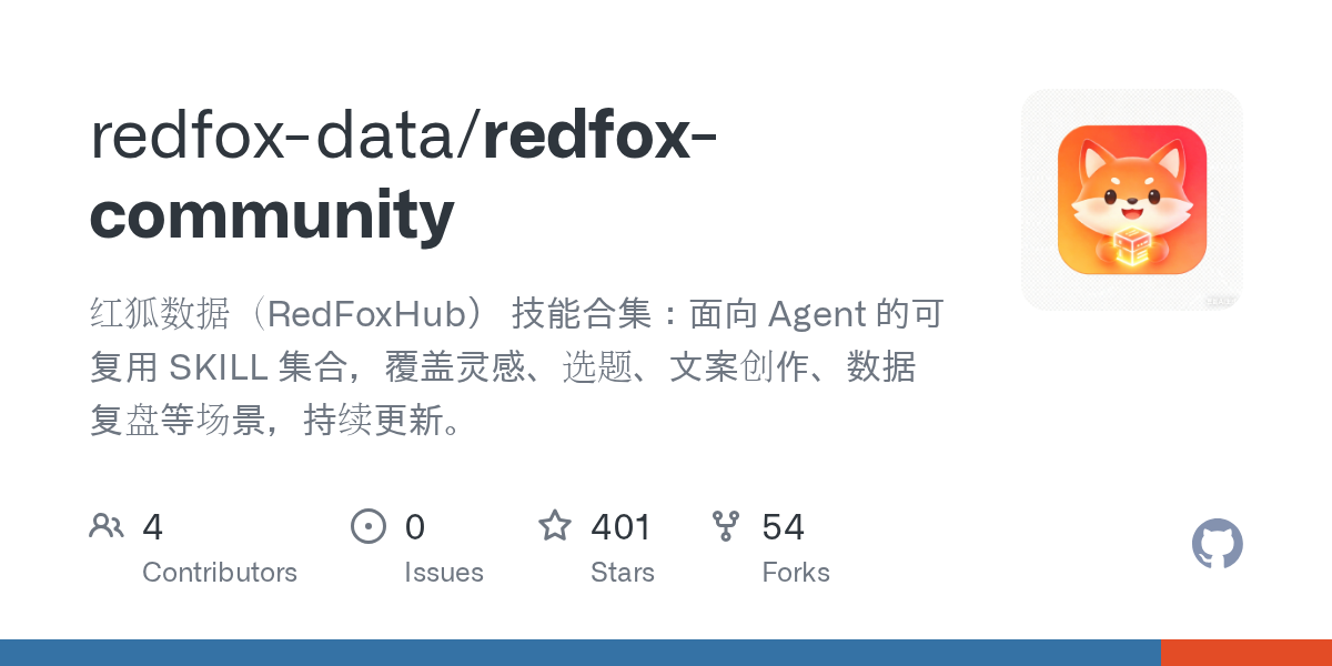 redfox-data/redfox-community Screenshot preview