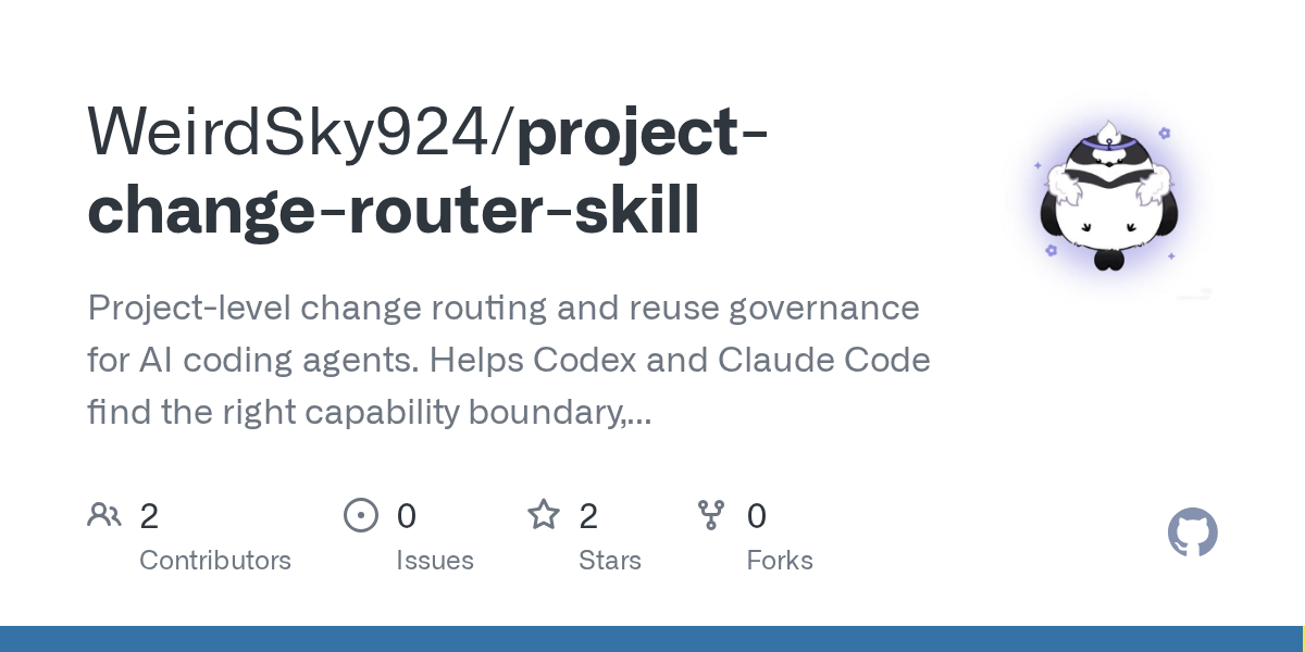 WeirdSky924/project-change-router-skill Screenshot preview