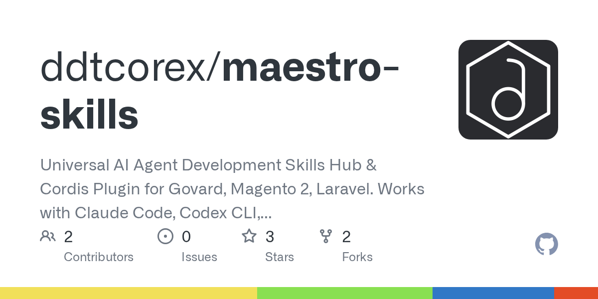 ddtcorex/maestro-skills Screenshot preview