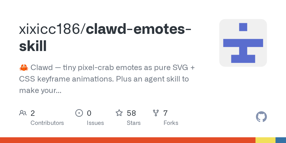 xixicc186/clawd-emotes-skill Screenshot preview