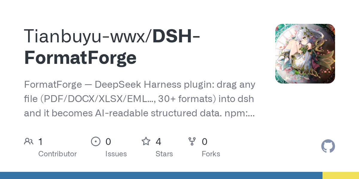 Tianbuyu-wwx/DSH-FormatForge Screenshot preview