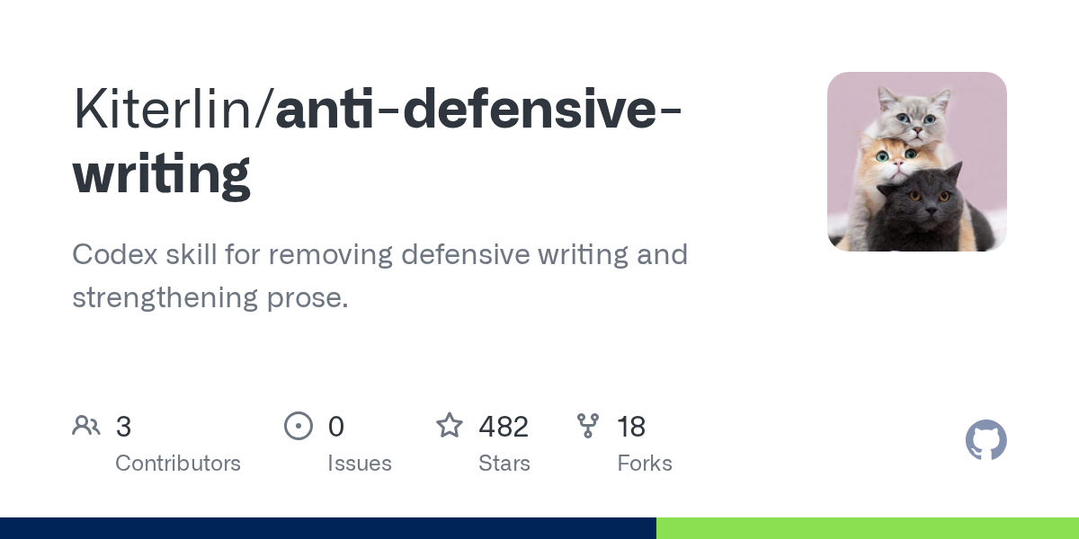 Kiterlin/anti-defensive-writing Screenshot preview
