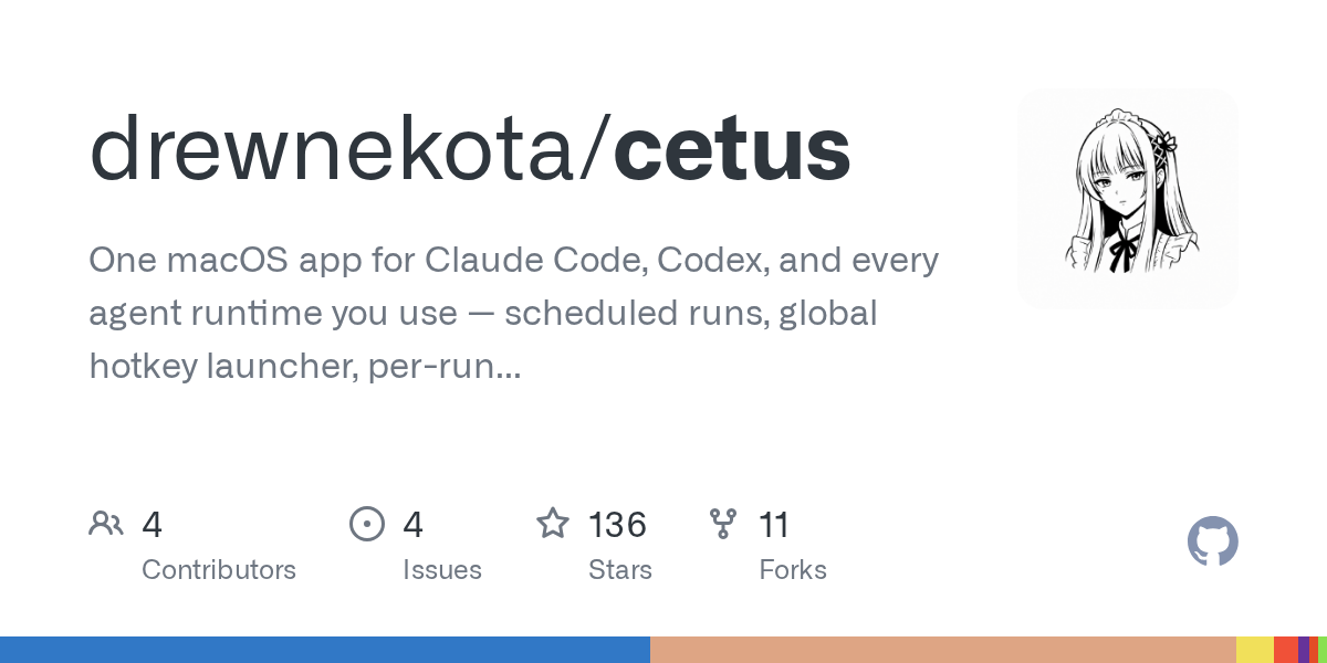 drewnekota/cetus Screenshot preview