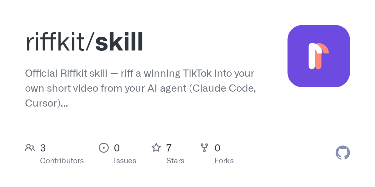 riffkit/skill Screenshot preview