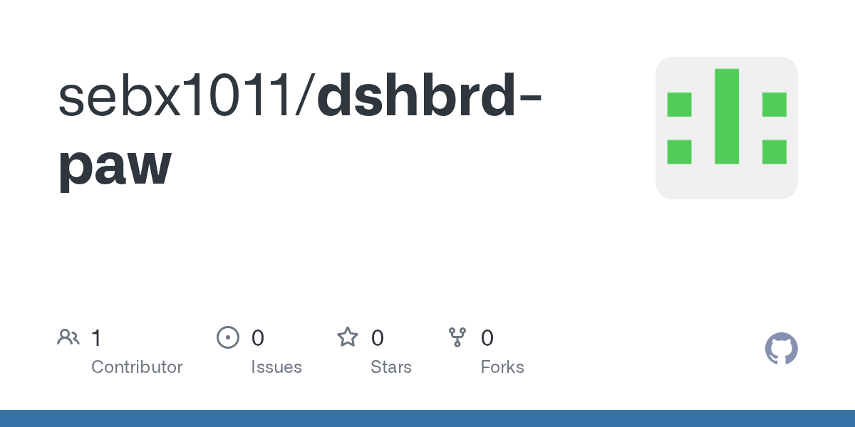 sebx1011/dshbrd-paw Screenshot preview
