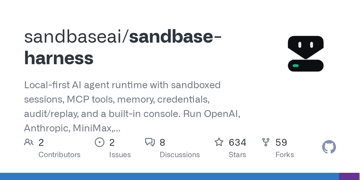 sandbaseai/sandbase-harness Screenshot preview