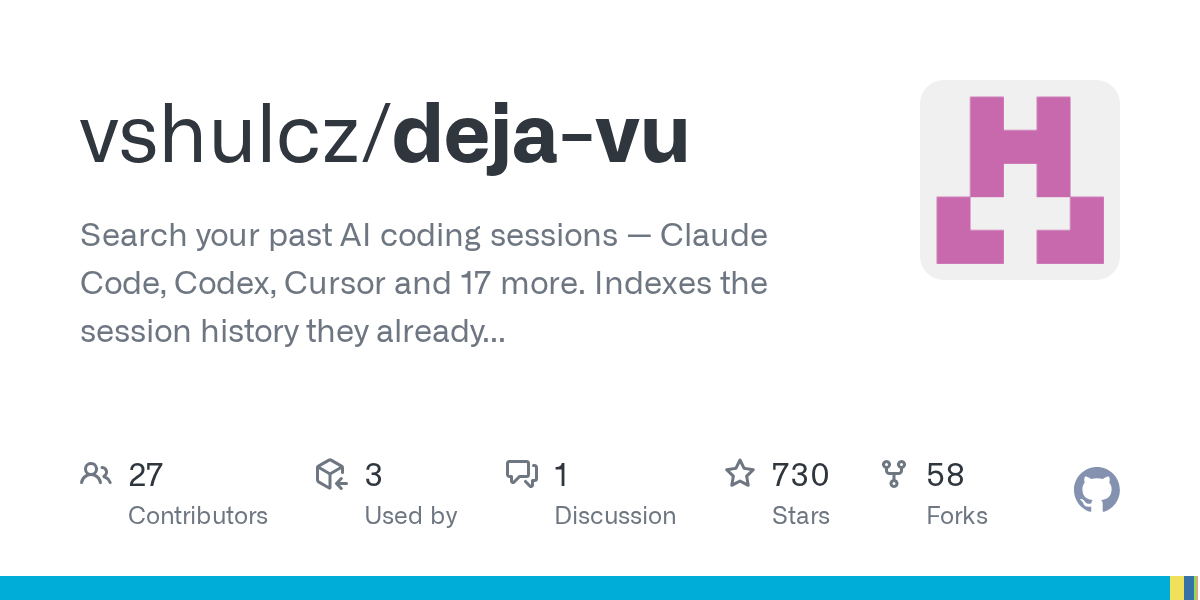 vshulcz/deja-vu Screenshot preview