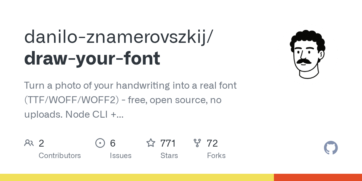 danilo-znamerovszkij/draw-your-font Screenshot preview