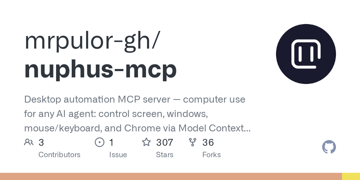 mrpulor-gh/nuphus-mcp Screenshot preview