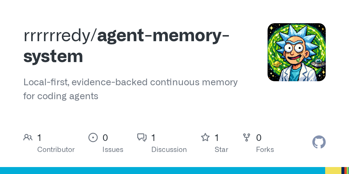 rrrrrredy/agent-memory-system Screenshot preview