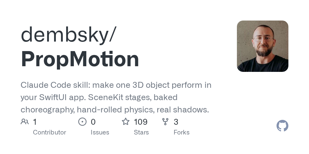dembsky/PropMotion Screenshot preview