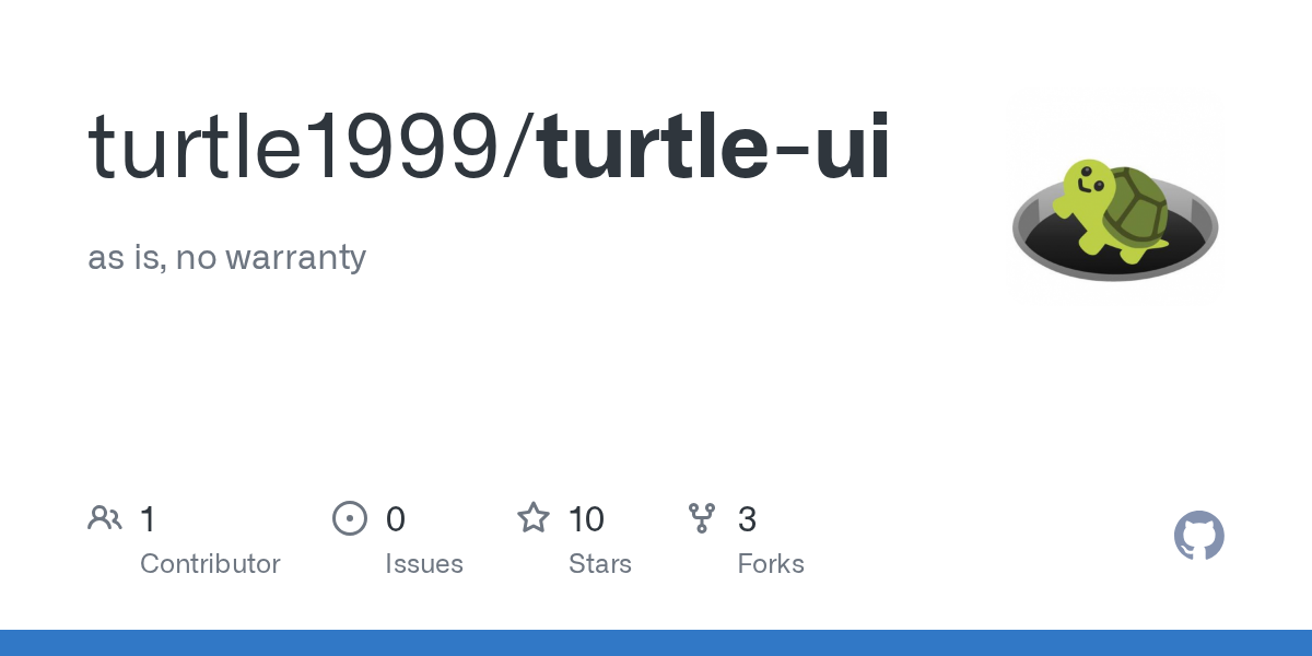 turtle1999/turtle-ui Screenshot preview
