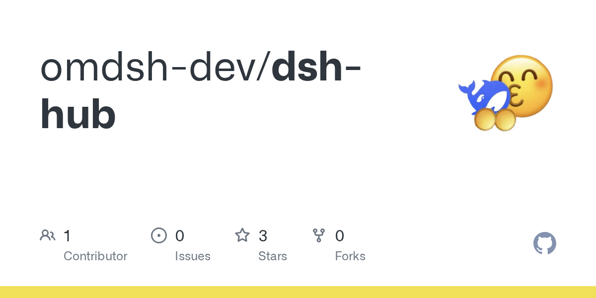 omdsh-dev/dsh-hub Screenshot preview