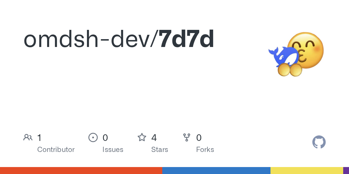omdsh-dev/7d7d Screenshot preview