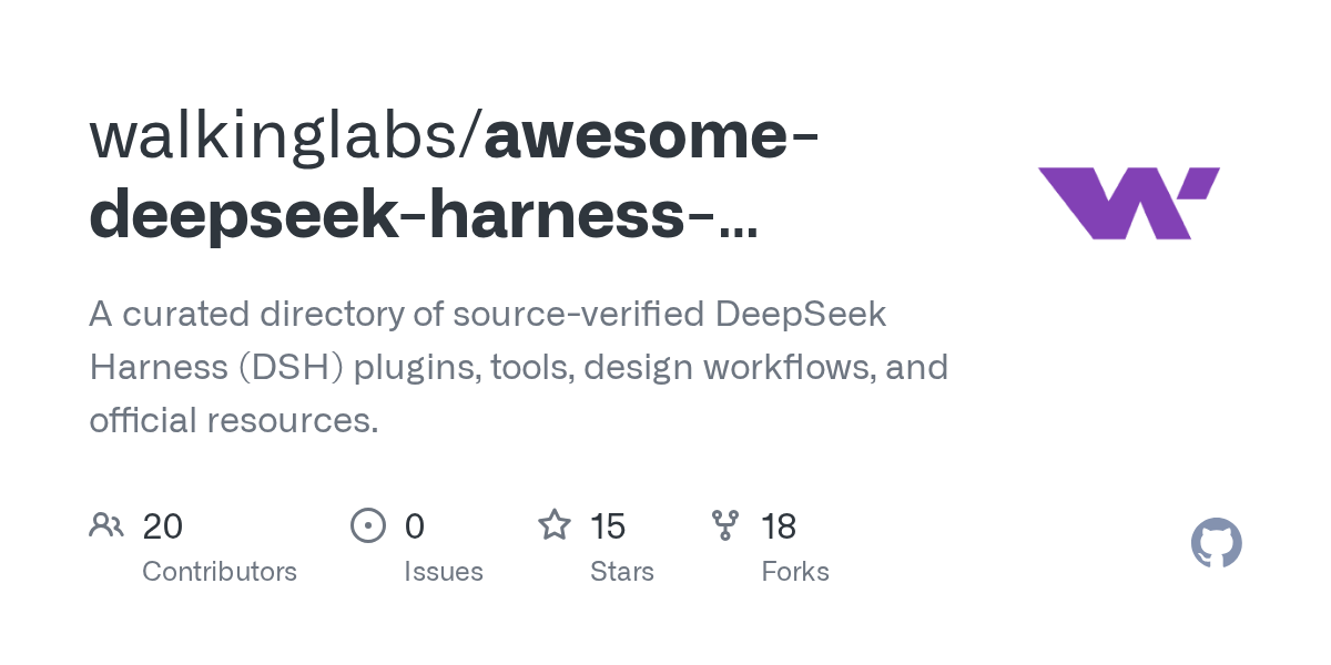 walkinglabs/awesome-deepseek-harness-plugins Screenshot preview